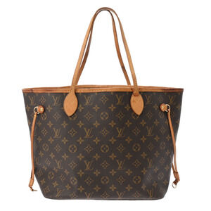 Louis Vuitton Monogram Neverfull Brown Canvas Tote Bag